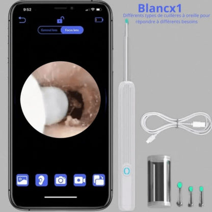 Nettoyant Oreille Otoscope,  Camera Oreille D'élimination Du Cérumen  |  EarexPro™