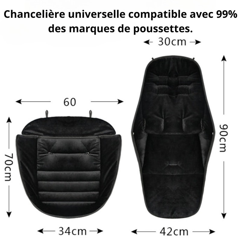 CHANCELIÈRE D'HIVER CHAUDE ET CONFORTABLE POUR POUSSETTE | CosyBaby™