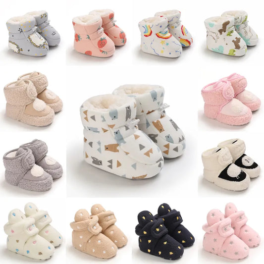SnewBaby Chaussons en polaire pour bébé nouveau-né