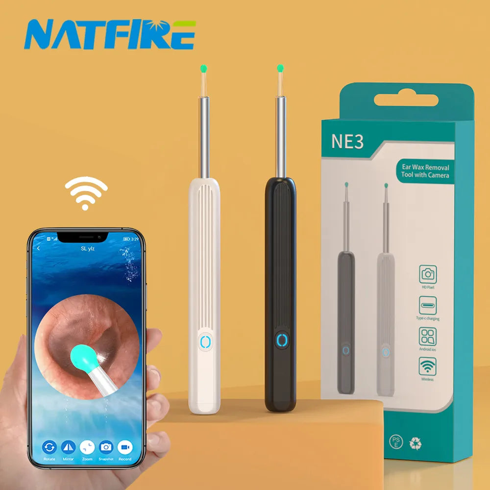 Nettoyant Oreille Otoscope,  Camera Oreille D'élimination Du Cérumen  |  EarexPro™