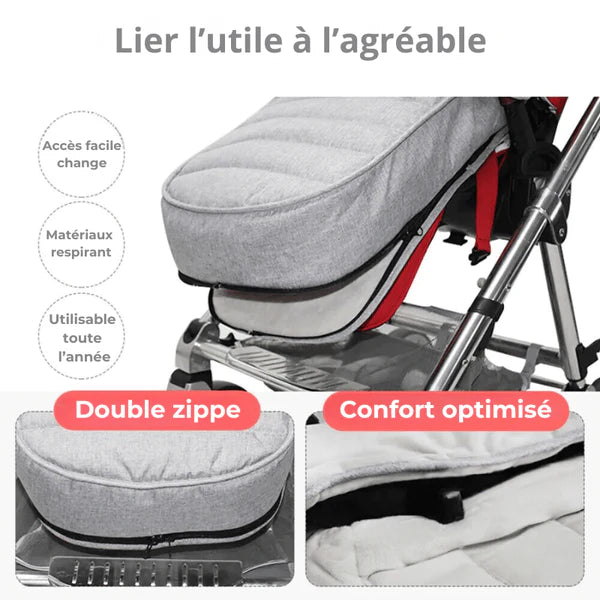 CHANCELIÈRE D'HIVER CHAUDE ET CONFORTABLE POUR POUSSETTE | CosyBaby™
