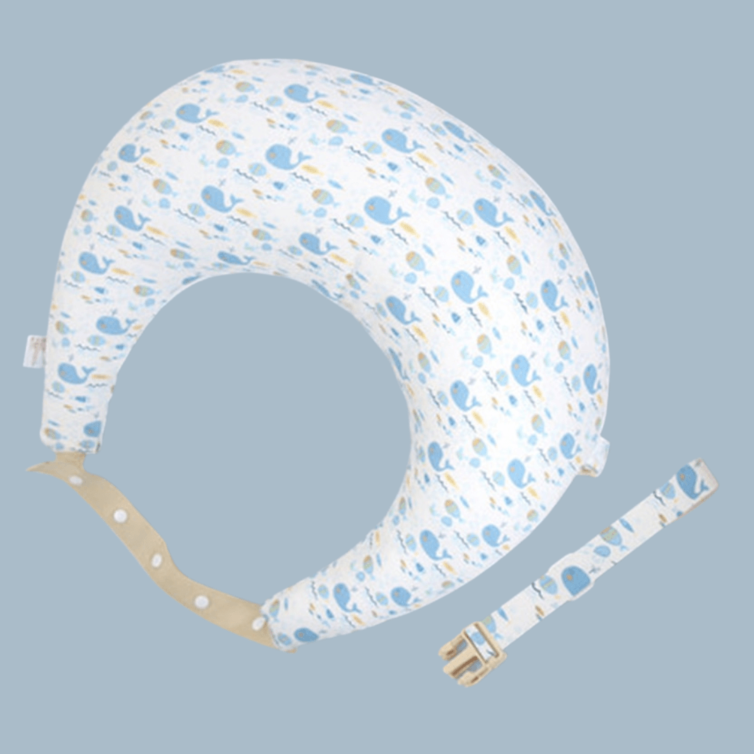 Coussin de allaitement forme en lun.